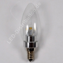 LED Retrofit E14 Chandelier Candle Bulb, warm white