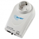 ALLNET Powerline 200Mbit 4 Port Switch + Schuko multiple socket